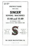 SINGER 15-88 15-89 SEWING MACHINES INSTRUCTION MANUAL 68 PAGES ENG