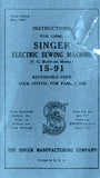 SINGER 15-91 ELECTRIC SEWING MACHINE INSTRUCTIONS BOOK 68 PAGES ENG