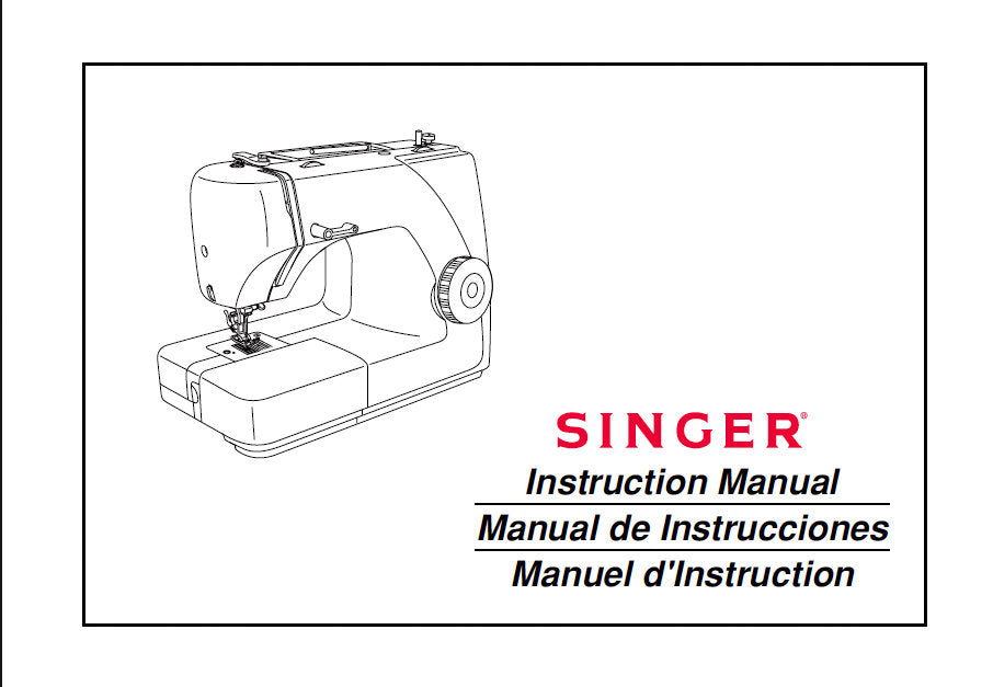 SINGER 1507 SEWING MACHINE INSTRUCTION MANUAL 88 PAGES ENG ESP FRANC