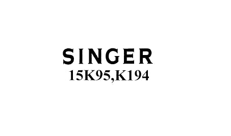 SINGER 15K95 15K194 SEWING MACHINE LIST OF PARTS COMPLETE 9 PAGES ENG