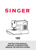 SINGER 160 SEWING MACHINE INSTRUCTION MANUAL 60 PAGES ENG FRANC ESP