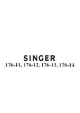 SINGER 176-11 176-12 176-13 176-14 SEWING MACHINES INSTRUCTIONS FOR USING AND ADJUSTING 9 PAGES ENG