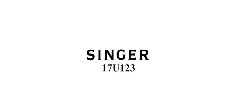 SINGER 17U123 SEWING MACHINE LIST OF PARTS 11 PAGES ENG
