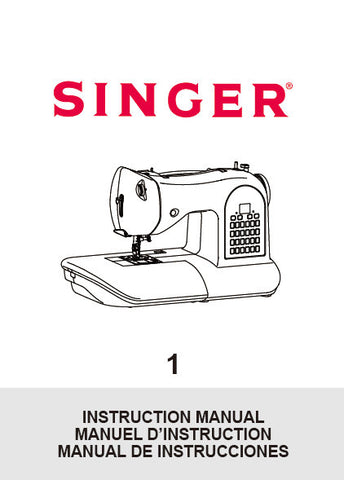 SINGER 1 ONE SEWING MACHINE INSTRUCTION MANUAL 60 PAGES ENG FRANC ESP