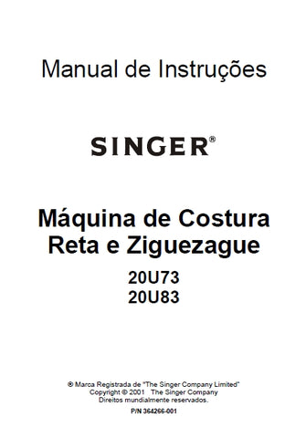 SINGER 20U73 20U83 MAQUINA DE COSTURA MANUAL DE INSTRUCOES 17 PAGINA PT