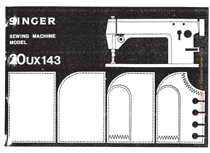 SINGER 20UX143 SEWING MACHINE INSTRUCTION MANUAL 37 PAGES ENG