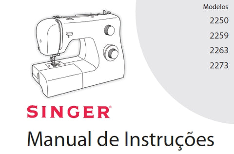 SINGER 2250 2259 2263 2273 MAQUINA DE COSTURA MANUAL DE INSTRUCOES 18 PAGINA PT