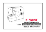 SINGER 2250 SEWING MACHINE INSTRUCTION MANUAL 58 PAGES ENG ESP FRANC