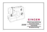 SINGER 2250 TRADITION SEWING MACHINE BETJENINGSVEJLEDNING INSTRUKTIONSBOK KAYTTOOHJE BRUKSANVISNING 84 PAGES DK SW FI NO