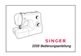 SINGER 2259 TRADITION NAHMASCHINE BEDIENUNGSANLEITUNG 30 SEITE DEUT