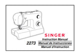 SINGER 2273 SEWING MACHINE INSTRUCTION MANUAL 62 PAGES ENG ESP FRANC