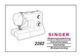 SINGER 2282 SEWING MACHINE BETJENINGSVEJLEDNING INSTRUKTIONSBOK KAYTTOOHJE BRUKSANVISNING 68 PAGES DK SW FI NO