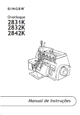 SINGER 2800 2831K 2832K 2842K MAQUINA DE COSTURA MANUAL DE INSTRUCOES 18 PAGINA PT