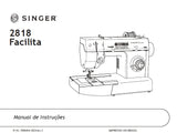 SINGER 2818 FACILITA MAQUINA DE COSTURA MANUAL DE INSTRUCOES 44 PAGINA PT ESP