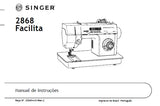 SINGER 2868 FACILITA MAQUINA DE COSER MANUAL DE INSTRUCCIONES 44 PAGINA ESP PT