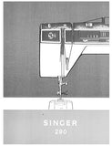 SINGER 290 SEWING MACHINE INSTRUCTION MANUAL 76 PAGES ENG