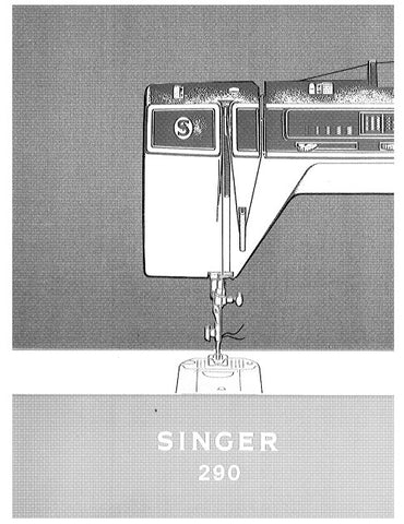 SINGER 290 SEWING MACHINE INSTRUCTION MANUAL 76 PAGES ENG