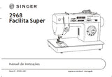 SINGER 2968 FACILITA SUPER MAQUINA DE COSER MANUAL DE INSTRUCCIONES 46 PAGINA ESP PT