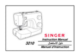 SINGER 3210 SEWING MACHINE INSTRUCTION MANUAL 64 PAGES ENG FRANC