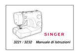 SINGER 3221 3232 SIMPLE SEWING MACHINE MANUALE DI ISTRUZIONI 32 PAGES ITAL