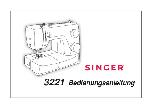 SINGER 3221 SIMPLE NAHMASCHINE BEDIENUNGSANLEITUNG 36 SEITE DEUT