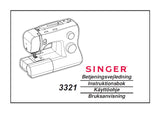 SINGER 3321 TALENT SEWING MACHINE BETJENINGSVEJLEDNING INSTRUKTIONSBOK KAYTTOOHJE BRUKSANVISNING 67 PAGES DK SW FI NO