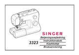 SINGER 3323 TALENT SEWING MACHINE BETJENINGSVEJLEDNING INSTRUKTIONSBOK KAYTTOOHJE BRUKSANVISNING 75 PAGES DK SW FI NO