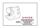 SINGER 3333 FASHION MATE SEWING MACHINE BETJENINGSVEJLEDNING INSTRUKTIONSBOK KAYTTOOHJE BRUKSANVISNING 84 PAGES DK SW FI NO