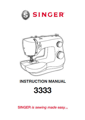 SINGER 3333 FASHION MATE SEWING MACHINE INSTRUCTION MANUAL 102 PAGES ENG ESP FRANC