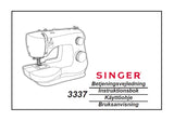 SINGER 3337 FASHION MATE SEWING MACHINE BETJENINGSVEJLEDNING INSTRUKTIONSBOK KAYTTOOHJE BRUKSANVISNING 84 PAGES DK SW FI NO