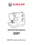 SINGER 3337 FASHION MATE SEWING MACHINE INSTRUCTION MANUAL 102 PAGES ENG ESP FRANC