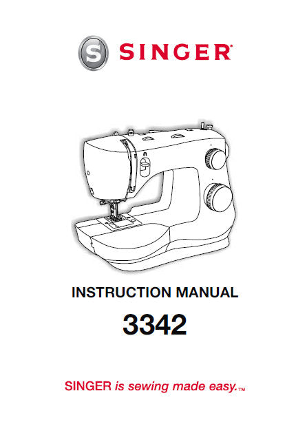 SINGER 3342 FASHION MATE SEWING MACHINE INSTRUCTION MANUAL 102 PAGES ENG ESP FRANC