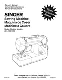 SINGER 384.18024000 SEWING MACHINE MAQUINA DE COSER MACHINE A COUDRE OWNERS MANUAL MANUAL DE INSTRUCCIONES MANUEL D'INSTRUCTIONS 46 PAGES ENG ESP FR