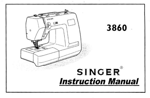 SINGER 3860 SEWING MACHINE INSTRUCTION MANUAL 58 PAGES ENG