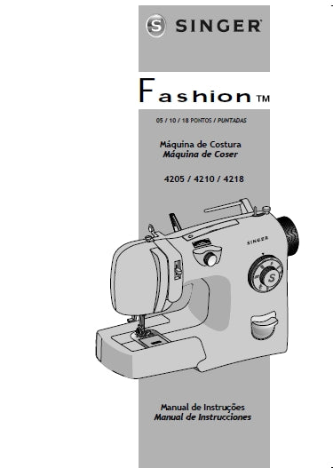 SINGER 4205 4210 4218 FASHION MAQUINA DE COSER MANUAL DE INSTRUCCIONES 62 PAGINA ESP PT