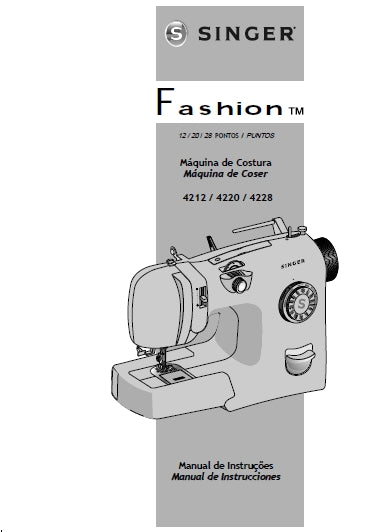 SINGER 4212 4220 4228 FASHION MAQUINA DE COSER MANUAL DE INSTRUCCIONES 62 PAGINA ESP PT