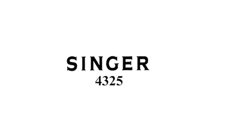 SINGER 4325 SEWING MACHINE PARTS LIST 37 PAGES ENG