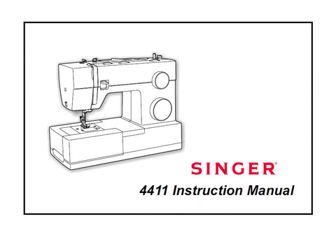 SINGER 4411 SEWING MACHINE INSTRUCTION MANUAL 30 PAGES ENG