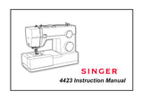 SINGER 4423 SEWING MACHINE INSTRUCTION MANUAL 32 PAGES ENG