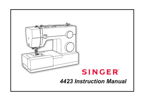 SINGER 4423 SEWING MACHINE INSTRUCTION MANUAL 32 PAGES ENG