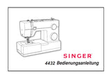 SINGER 4432 NAHMASCHINE BEDIENUNGSANLEITUNG 33 SEITE DEUT