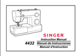 SINGER 4432 SEWING MACHINE INSTRUCTION MANUAL 66 PAGES ENG ESP FRANC