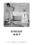 SINGER 457 SEWING MACHINE INSTRUCTION MANUAL 66 PAGES ENG