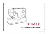 SINGER 5523 SEWING MACHINE HANDLEIDING MANUEL D'INSTRUCTION 72 PAGES NL FR