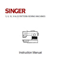 SINGER 5 8 10 16 22 SEWING MACHINE INSTRUCTION MANUAL 44 PAGES ENG