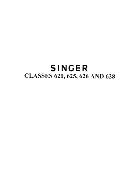 SINGER 620 625 626 628 SEWING MACHINE SERVICE MANUAL 26 PAGES ENG