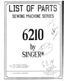 SINGER 6210 6212 6606 SEWING MACHINE LIST OF PARTS 59 PAGES ENG