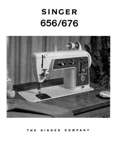 SINGER 656 676 SEWING MACHINE INSTRUCTION MANUAL 84 PAGES ENG