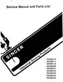 SINGER 695B010 695B011 695B016 695B028 695B041 695B042 695B050 695B052 695B054 SEWING MACHINE SERVICE MANUAL 48 PAGES ENG