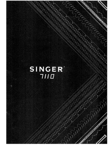 SINGER 7110 SEWING MACHINE INSTRUCTION MANUAL 44 PAGES ENG